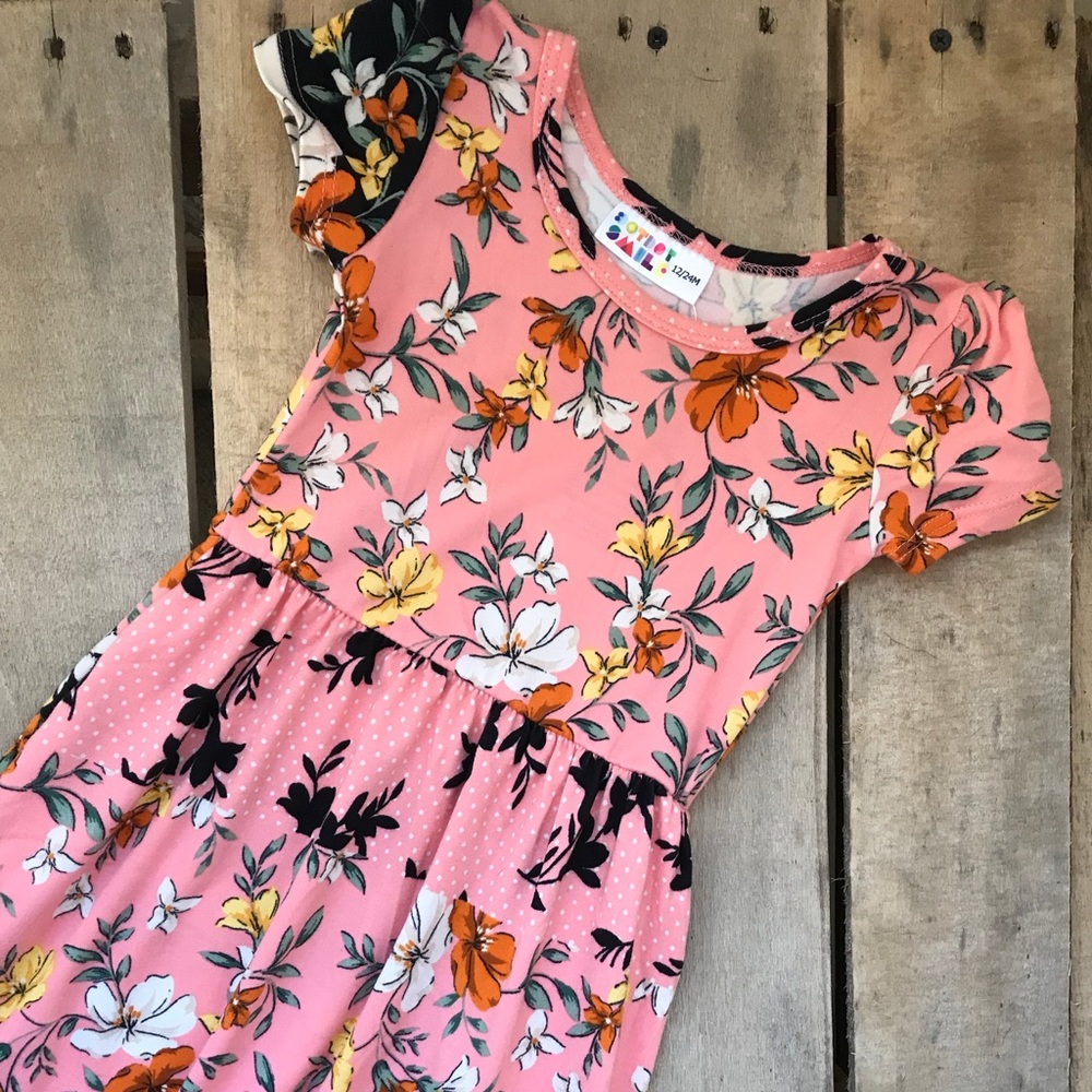 Dot dot smile maxi dress